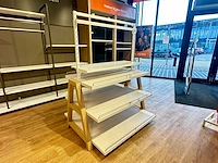 Houten etagère 120 cm hoog - afbeelding 1 van  3