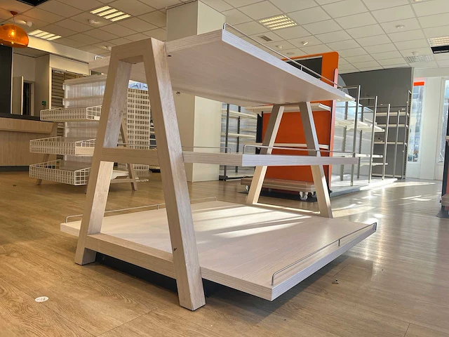 Houten etagère 120 cm hoog - afbeelding 1 van  6