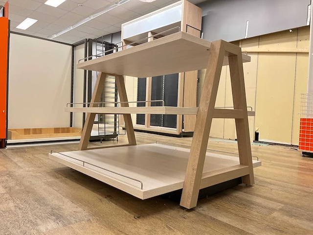 Houten etagère 120 cm hoog - afbeelding 1 van  4