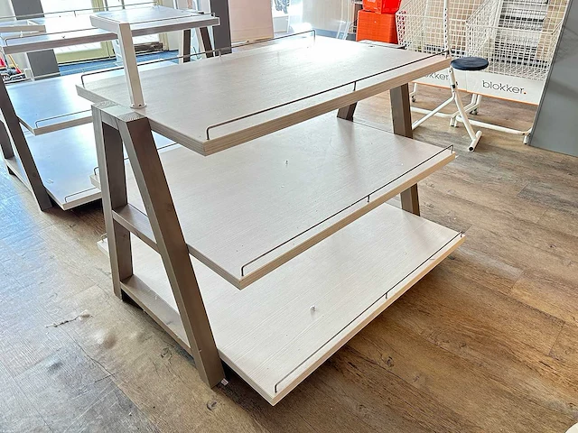 Houten etagère (2x) - afbeelding 2 van  5