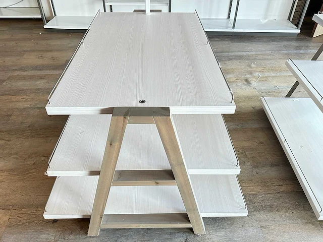 Houten etagère (2x) - afbeelding 3 van  5