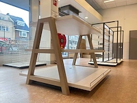 Houten etagère 90 cm hoog (2x) - afbeelding 2 van  5