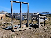 Houten glasbok met transportbak - afbeelding 1 van  8