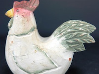 Houten handbeschilderde kip - afbeelding 2 van  5