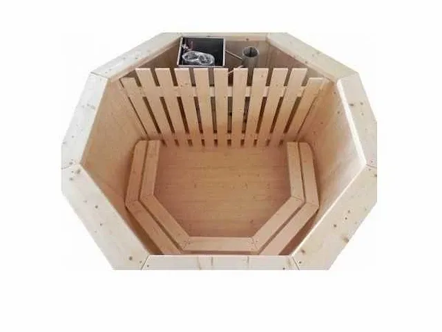 Houten hottub met kachel - incl. cover - afbeelding 2 van  9