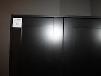 Houten kast 80 x 55 x 176 cm ikea met twee deuren. - afbeelding 2 van  3