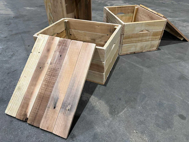 Houten kist (84x) - afbeelding 4 van  8