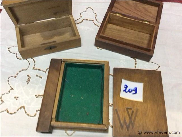 Houten kistjes 3stuks - afbeelding 2 van  2