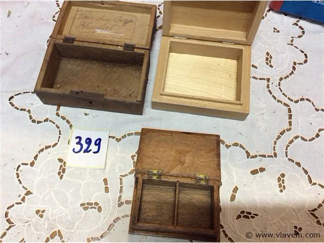 Houten kistjes 3stuks - afbeelding 2 van  2