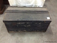 Houten koffer - afbeelding 1 van  2