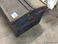Houten koffer - afbeelding 2 van  2