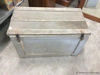 Houten koffer - afbeelding 1 van  2