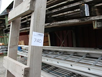 Houten ladder met 13 treden. - afbeelding 2 van  3