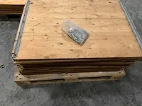 Houten legbordstelling 220x233cm - afbeelding 2 van  4