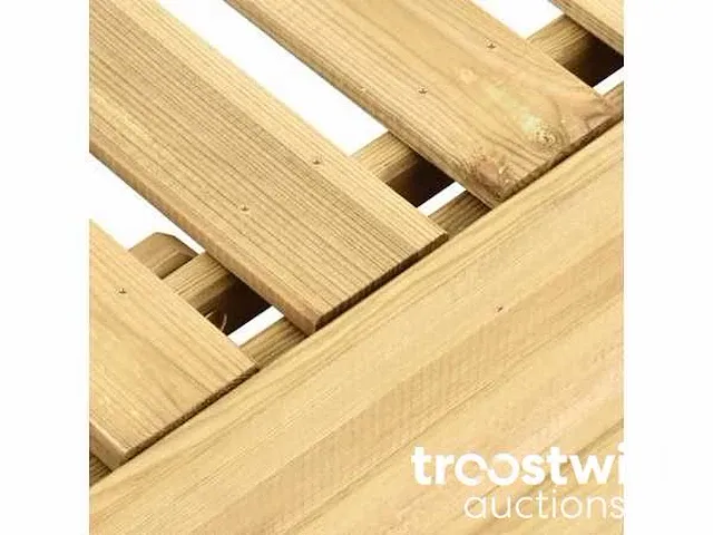 Houten ligbed met tafel 198x140 cm - afbeelding 3 van  3