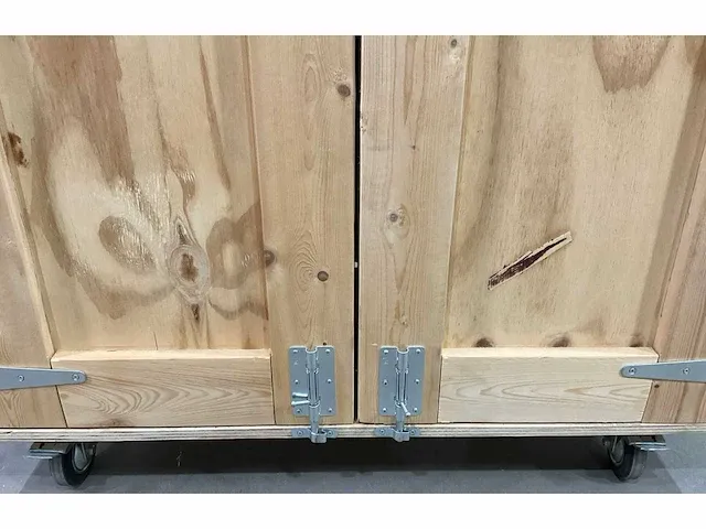 Houten mobiele opbergkist - afbeelding 7 van  7