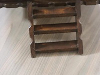 Houten model van een woonwagen/zigeunerwagen - 30x97x29cm - afbeelding 4 van  6