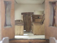 Houten model van een woonwagen/zigeunerwagen - 30x97x29cm - afbeelding 5 van  6