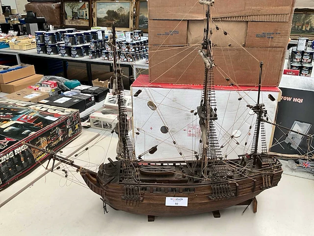 Houten modelship - afbeelding 2 van  9