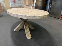 Houten ovale eetkamertafel - afbeelding 6 van  6