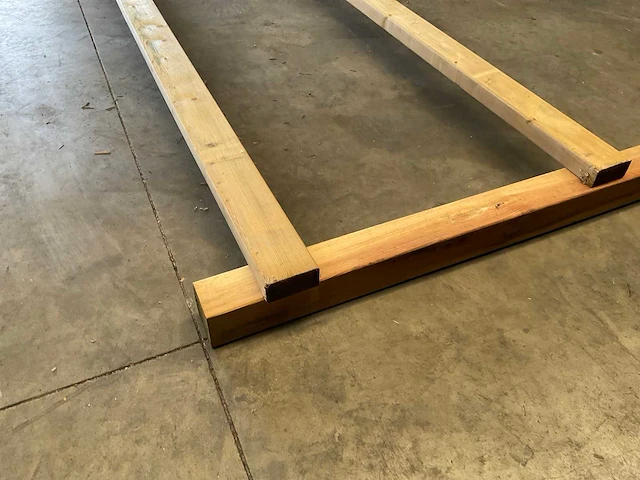Houten paardenhekwerk 2-regels - 120 m - afbeelding 5 van  6