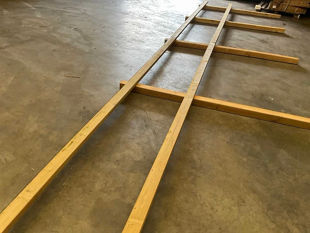 Houten paardenhekwerk 2-regels - 120 m - afbeelding 1 van  7