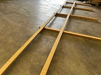 Houten paardenhekwerk 2-regels - 240 m - afbeelding 1 van  7