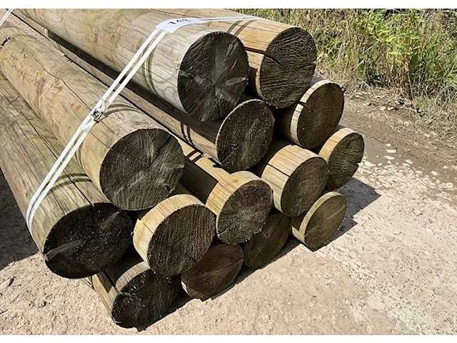Houten palen (4x) - afbeelding 2 van  3