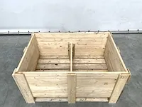 Houten palletbox 1300x890x630mm (5x) - afbeelding 3 van  7