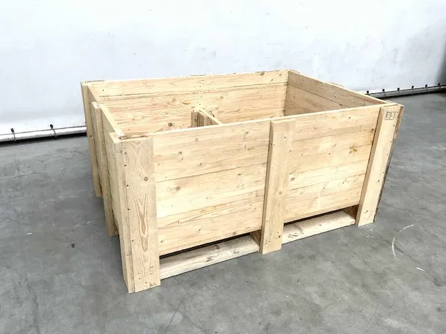 Houten palletbox 1300x890x630mm (5x) - afbeelding 1 van  7