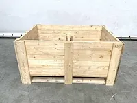 Houten palletbox 1300x890x630mm (5x) - afbeelding 2 van  7