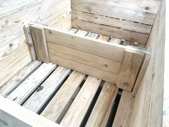 Houten palletbox 1300x890x630mm (5x) - afbeelding 5 van  7