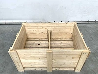 Houten palletbox 1300x890x630mm (5x) - afbeelding 3 van  7