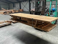 Houten picknicktafel 160 cm - afbeelding 3 van  6