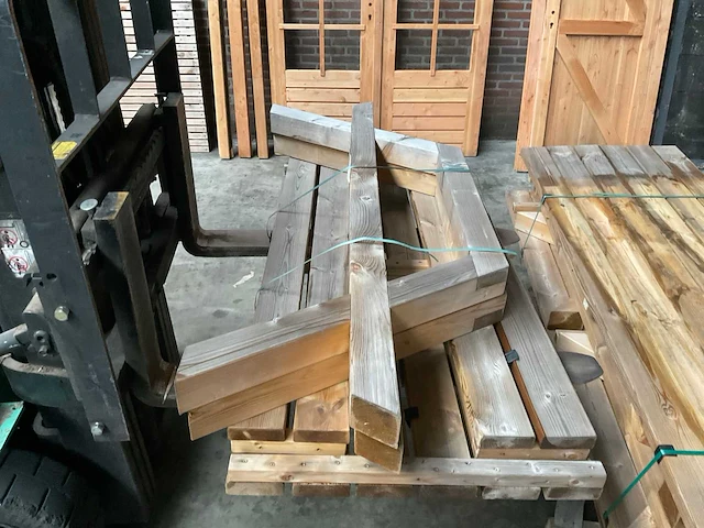 Houten picknicktafel 160 cm - afbeelding 3 van  4
