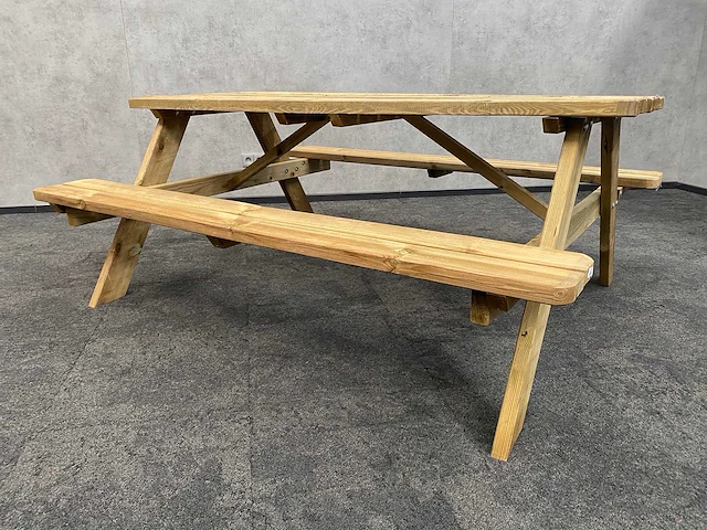 Houten picknicktafel - afbeelding 3 van  12