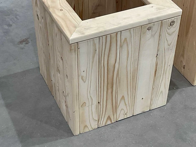 Houten plantenbak (2x) - afbeelding 6 van  6