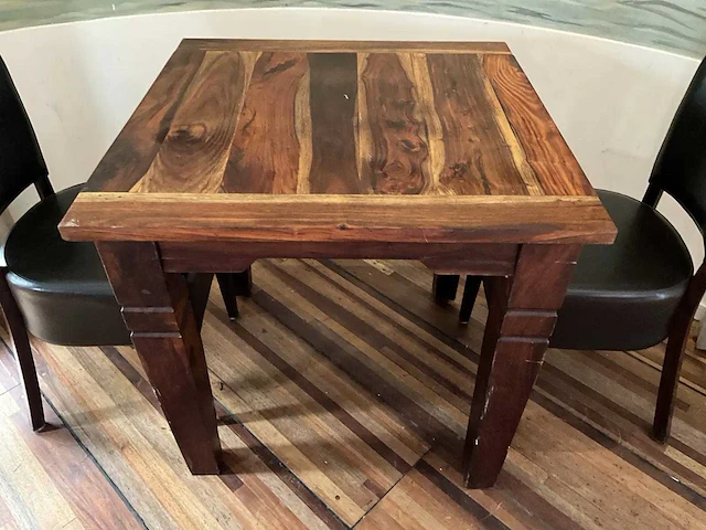 Houten restauranttafel (5x) - afbeelding 2 van  4