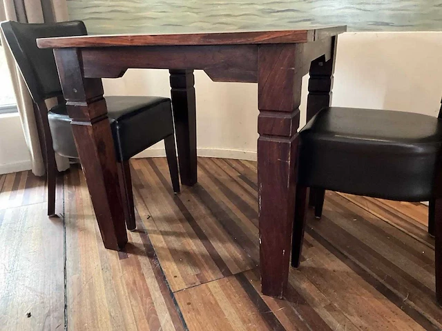 Houten restauranttafel (5x) - afbeelding 3 van  4