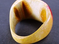 Houten ring met bewegende ogen - afbeelding 3 van  3