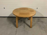Houten ronde tafel (ø 110 cm) - afbeelding 1 van  3