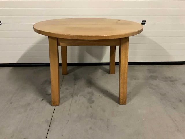 Houten ronde tafel (ø 110 cm) - afbeelding 2 van  3