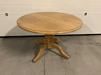 Houten ronde tafel (ø 117 cm) - afbeelding 1 van  4