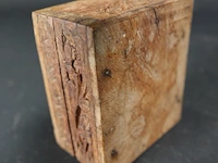 Houten rozenkrans in kerfsnee kist - afbeelding 5 van  5