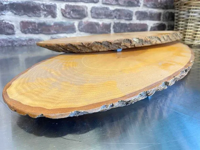 Houten serveerplank (2x) - afbeelding 1 van  3