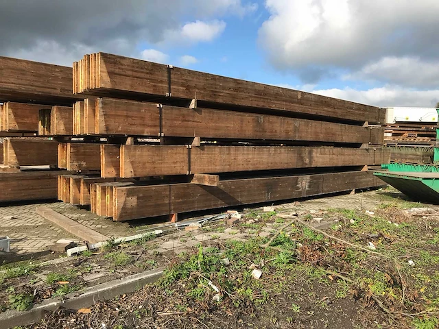 Houten spanten 13.5x55x1060cm (6x) - afbeelding 5 van  5
