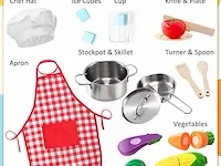 Houten speelgoedkeuken tiny land - afbeelding 2 van  3