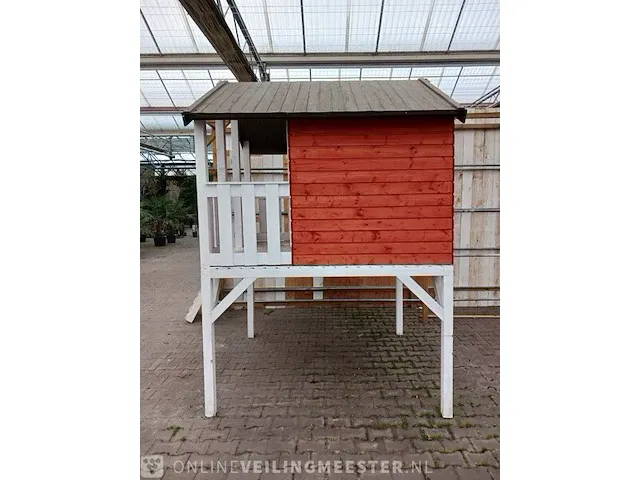 Houten speelhuis - afbeelding 4 van  10