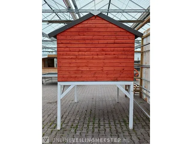Houten speelhuis - afbeelding 5 van  10