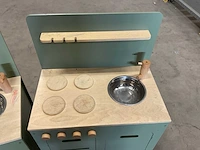 Houten speelkeuken (2x) - afbeelding 4 van  7